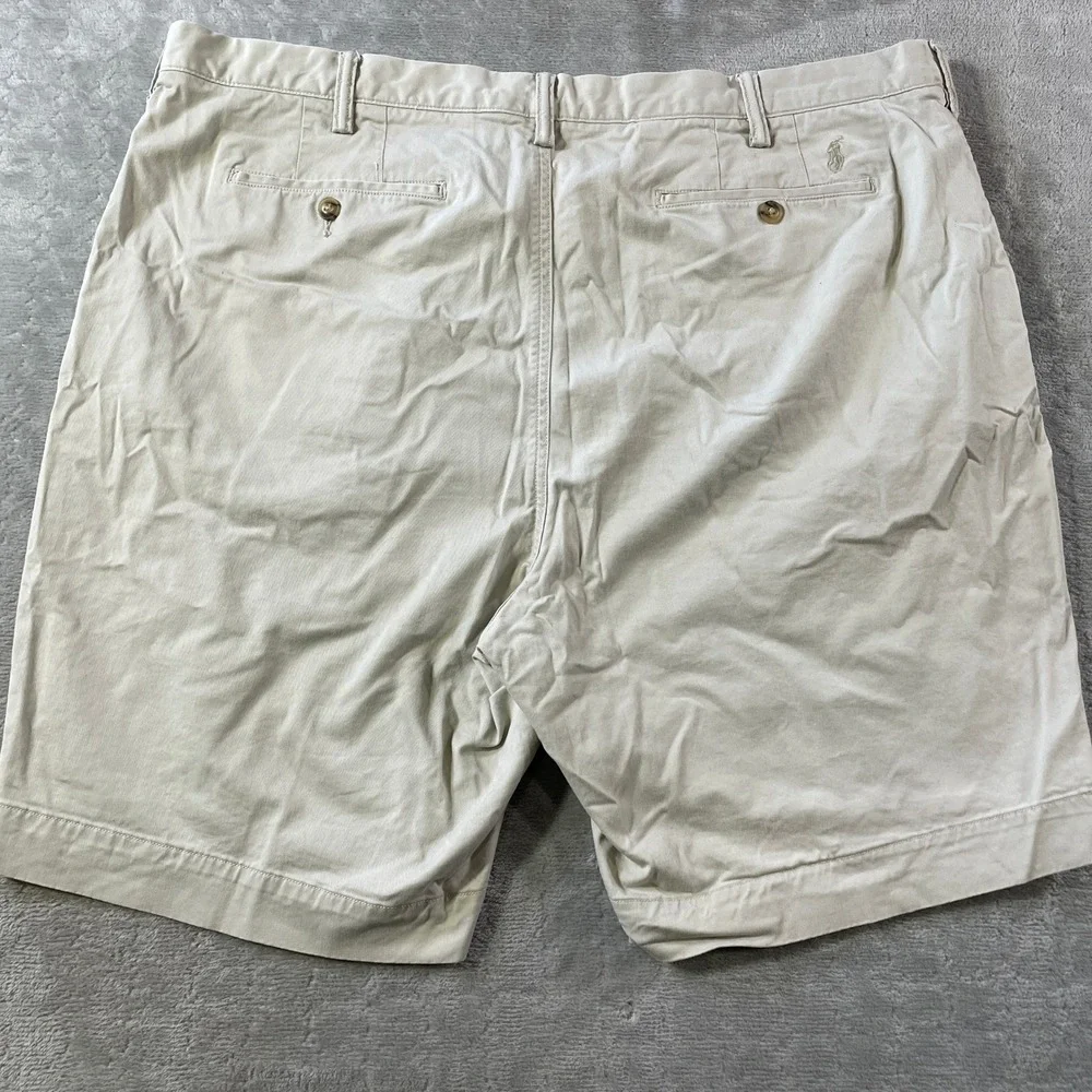 Polo‎ Ralph Lauren Chino Shorts Mens 42 Tan Khaki Stretch Classic Summer Preppy